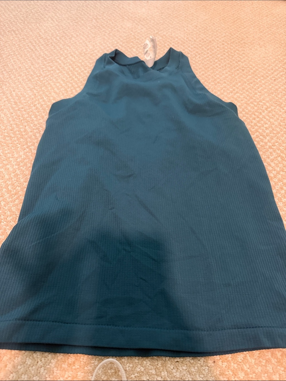 Athleta Ribbed Sleeveless Tank - Teal Blue - Picture 1 of 1